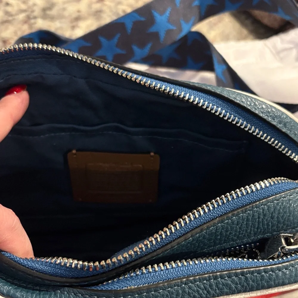 Spider-Man Coach Red and Blue Graphic Crossbody Bag - Picture 4 of 6